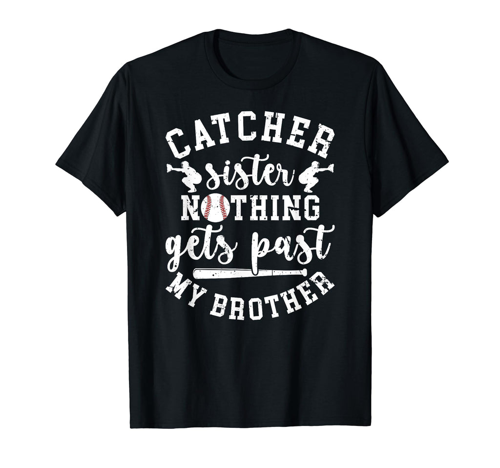 Proud Baseball Catcher Sister Baseball T-Shirt - Minimalist Print Unisex - T-Shirt, Sweatshirt, Hoodie