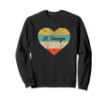 I Love St George Utah Distressed Sweatshirt - Minimalist Print for Adults - T-Shirt, Sweatshirt, Hoodie