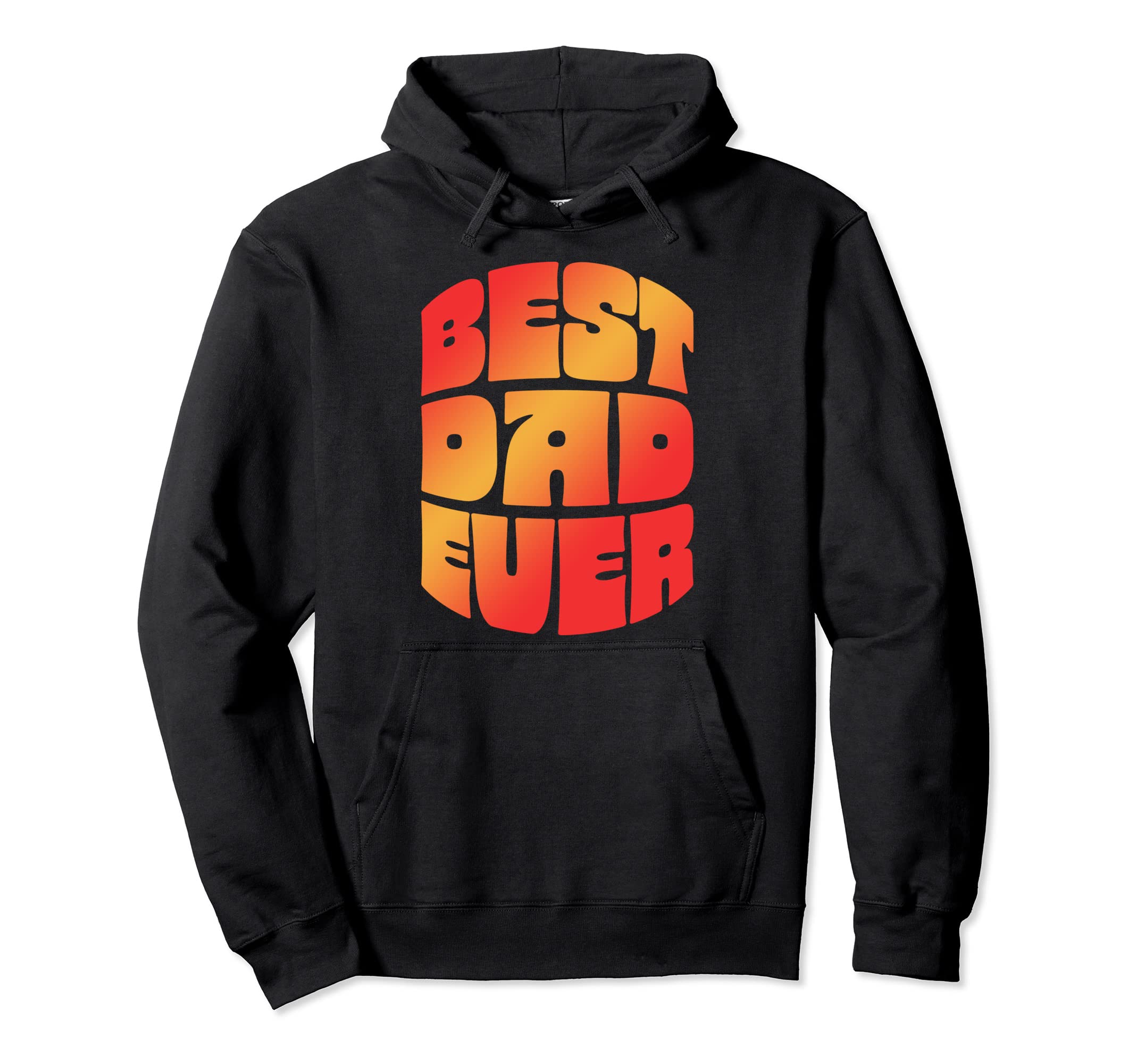 Best Dad Ever Seventies Typography Old Hoodie - Trendy Graphic Unisex - T-Shirt, Sweatshirt, Hoodie