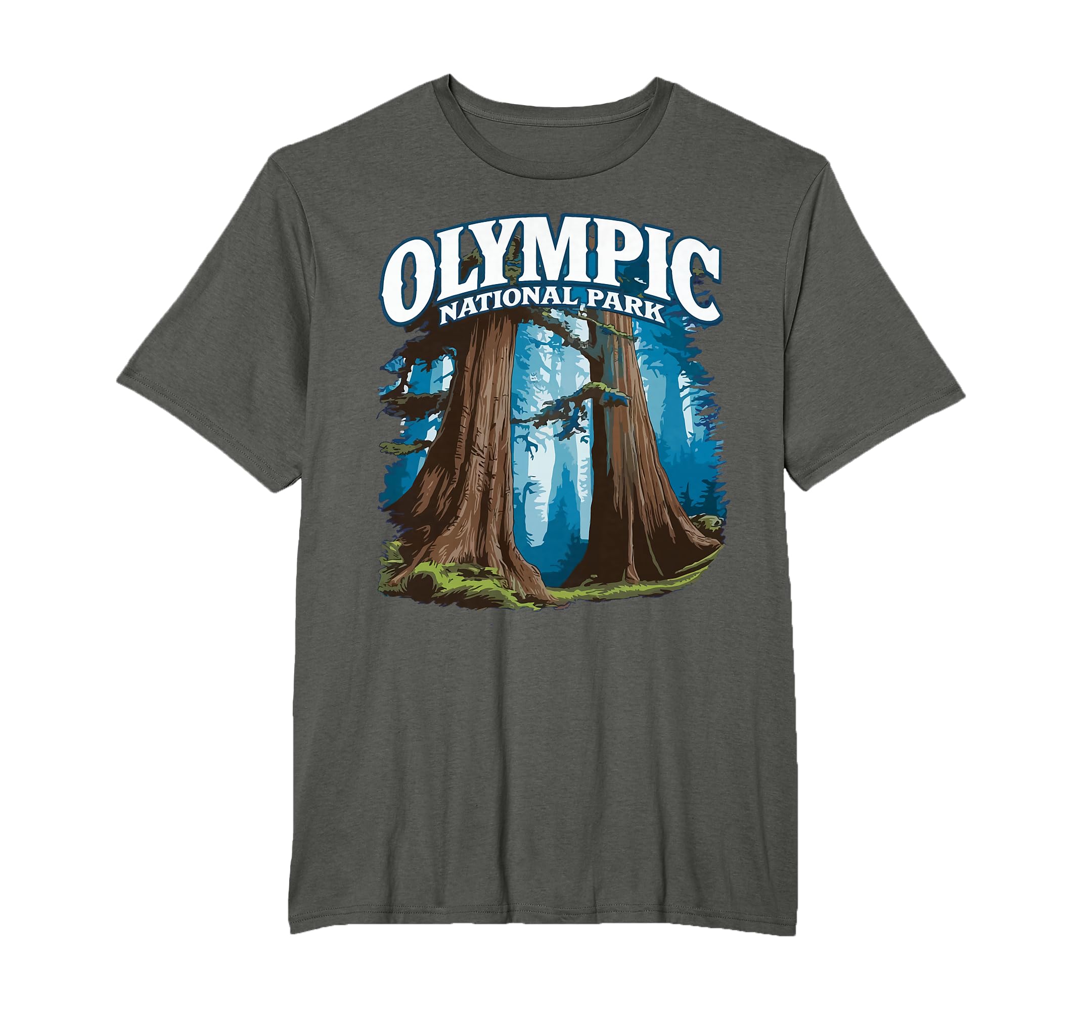 Olympic National Park Hoh Rain Forest T-Shirt - Custom Art Print Unisex - T-Shirt, Sweatshirt, Hoodie