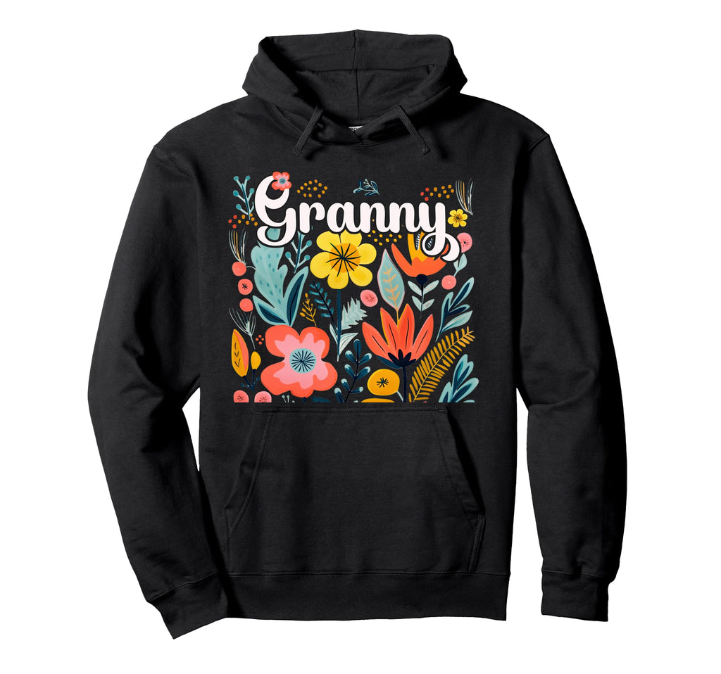 Granny Grandma From Grandkids Floral Hoodie - Custom Art Print for Adults - T-Shirt, Sweatshirt, Hoodie