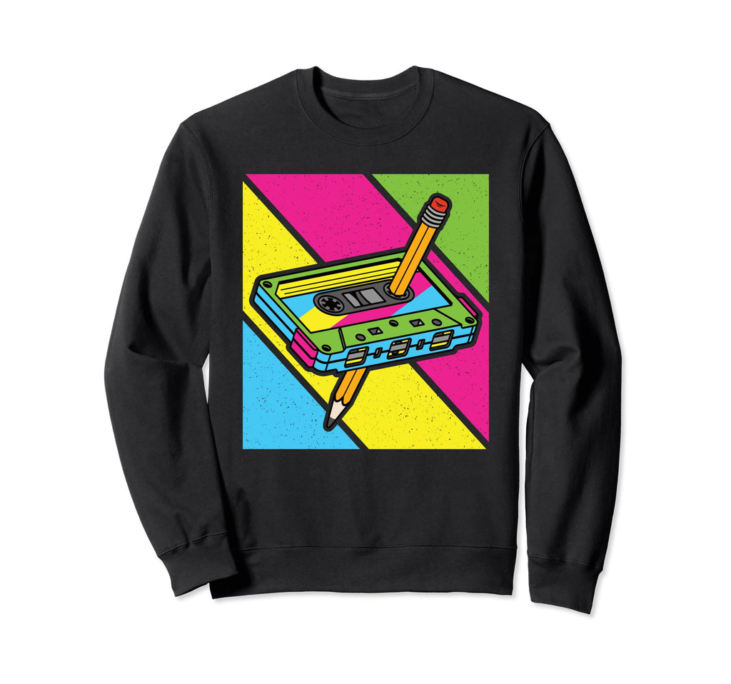 80S 90S Cassette Tape 1980S 1990S Music Sweatshirt - Graphic Print Unisex - T-Shirt, Sweatshirt, Hoodie