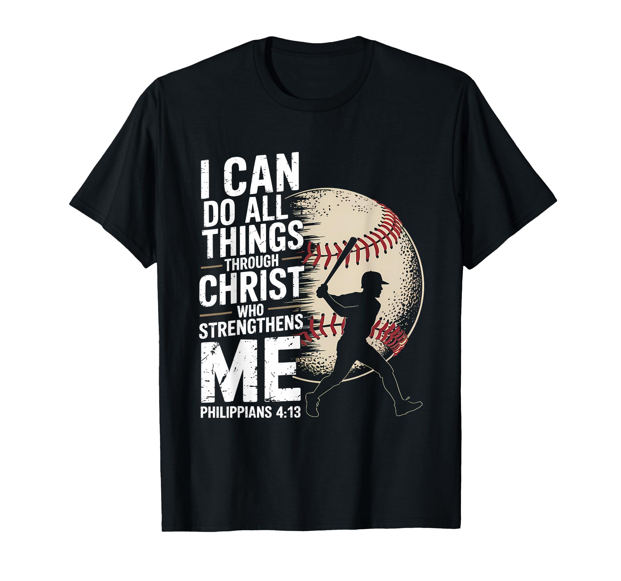Christian Baseball Can Do All Things T-Shirt - Novelty Apparel for Adults - T-Shirt, Sweatshirt, Hoodie