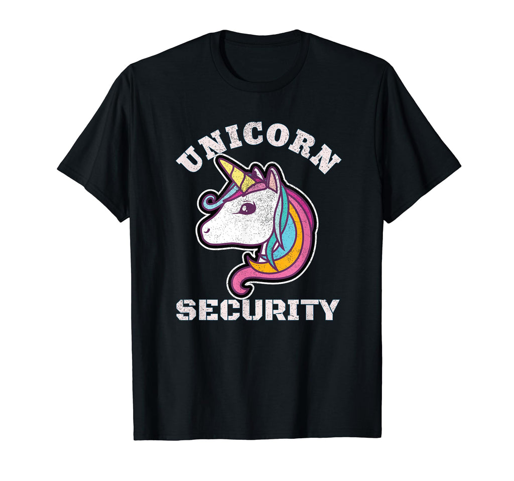 Unicorn Security Distressed Funny T-Shirt - Casual Everyday Wear for Adults - T-Shirt, Sweatshirt, Hoodie