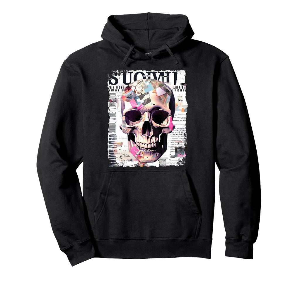 Aesthetic Streetwear Skull Hoodie - Custom Art Print Men Women - T-Shirt, Sweatshirt, Hoodie