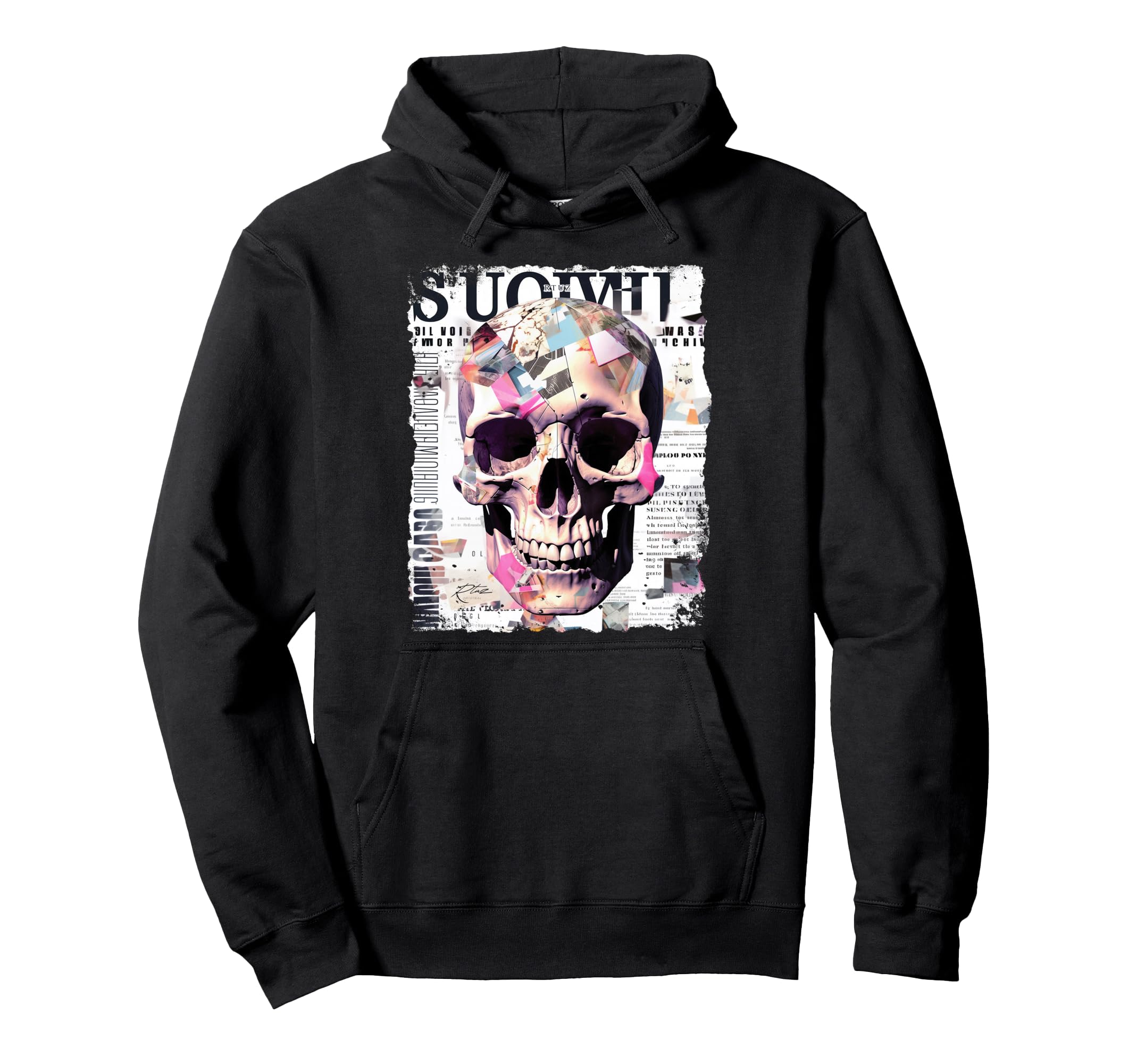 Aesthetic Streetwear Skull Hoodie - Custom Art Print Men Women - T-Shirt, Sweatshirt, Hoodie