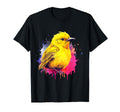 Vaporwave Aesthetic Yellow Warbler T-Shirt - Trendy Graphic Unisex - T-Shirt, Sweatshirt, Hoodie