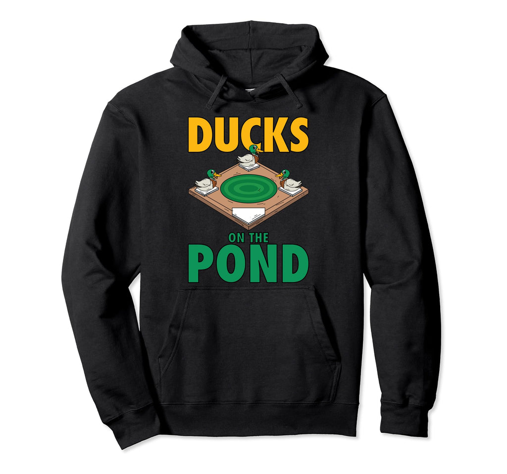 Ducks Pond Softball Player Funny Hoodie - Streetwear Style for Adults - T-Shirt, Sweatshirt, Hoodie