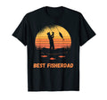 Best Fisherdad Fisherman Sunset T-Shirt - Custom Art Print Men Women - T-Shirt, Sweatshirt, Hoodie