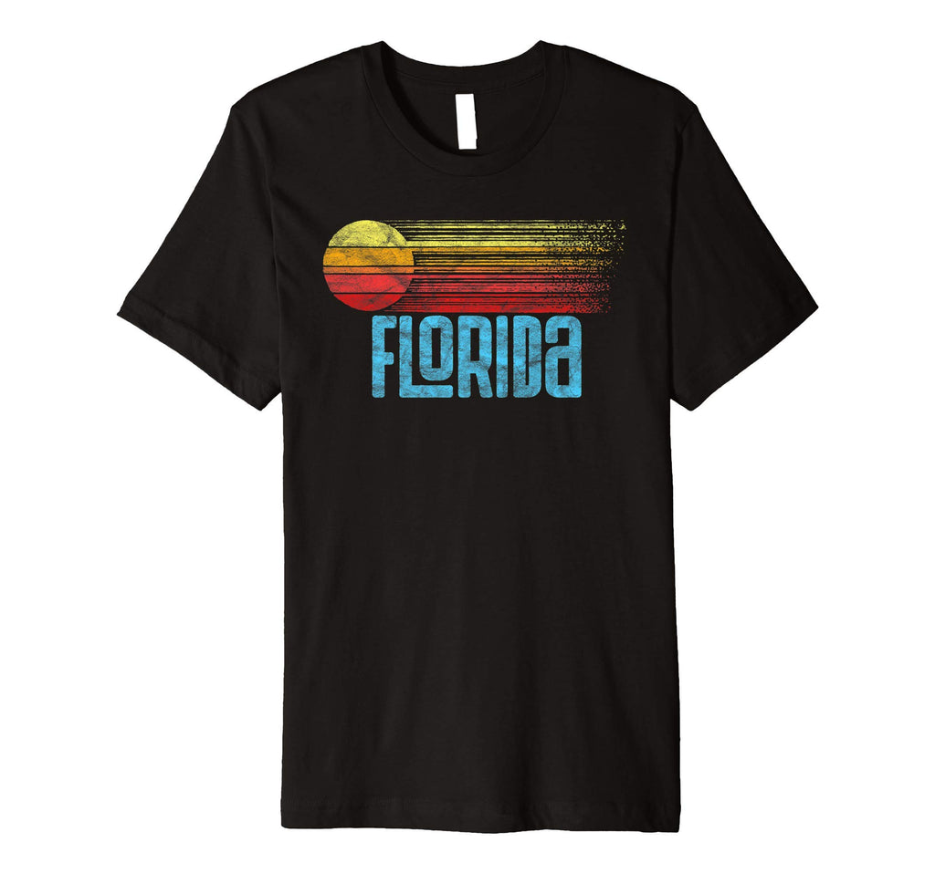 Florida Distressed Sun T-Shirt - Custom Art Print Men Women - T-Shirt, Sweatshirt, Hoodie