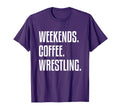 Weekends Coffee And Wrestling T-Shirt - Trendy Graphic for Adults - T-Shirt, Sweatshirt, Hoodie