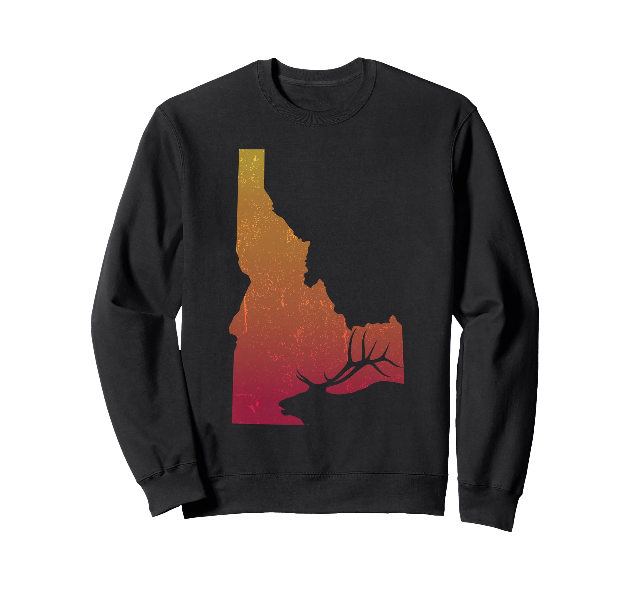 Idaho Elk Hunting Id Elk Hunter Sunset Sweatshirt - Minimalist Print Unisex - T-Shirt, Sweatshirt, Hoodie