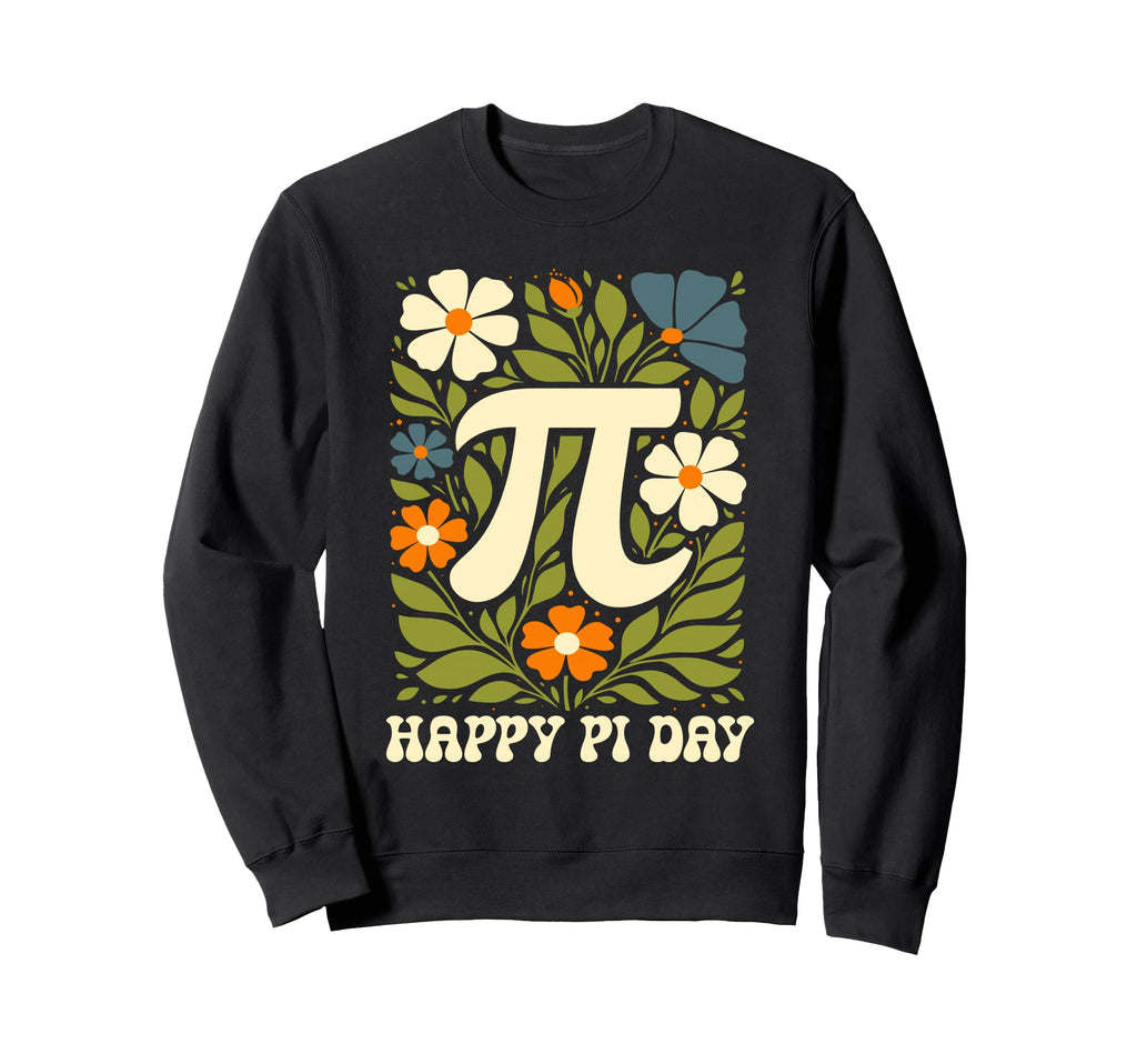 Happy Pi Day Symbol Boho Flower Sweatshirt - Streetwear Style for Adults - T-Shirt, Sweatshirt, Hoodie