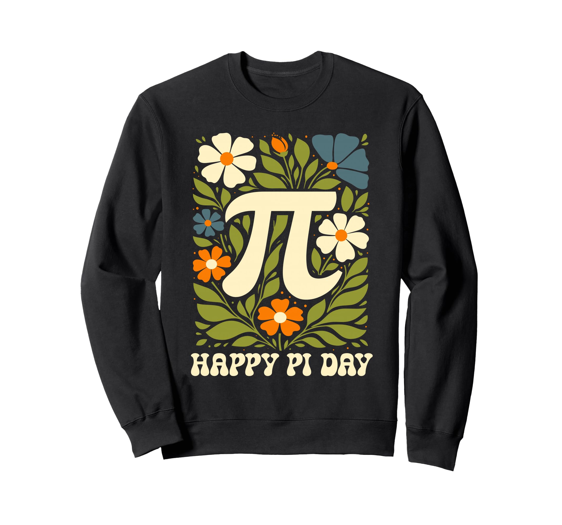 Happy Pi Day Symbol Boho Flower Sweatshirt - Streetwear Style for Adults - T-Shirt, Sweatshirt, Hoodie