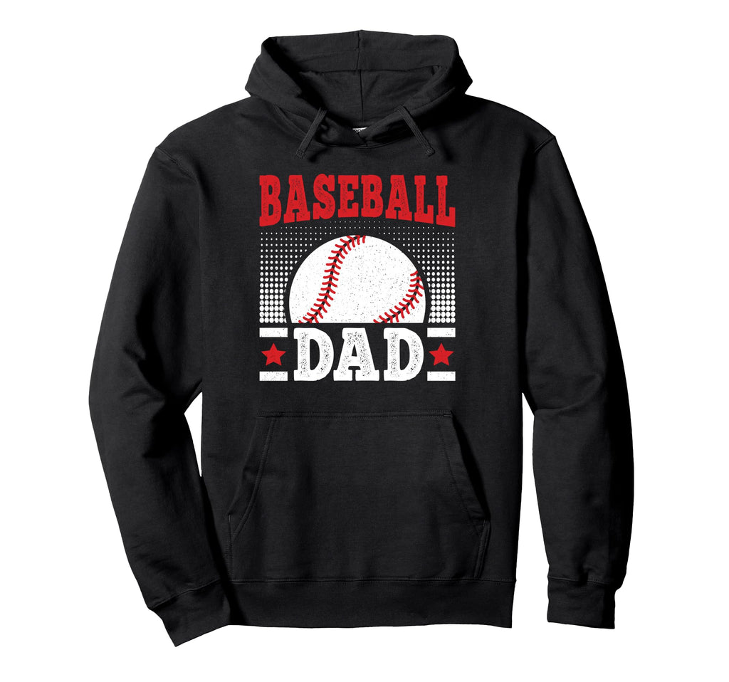 Baseball Dad Baseball Player Hoodie - Fun Novelty Design for Adults - T-Shirt, Sweatshirt, Hoodie