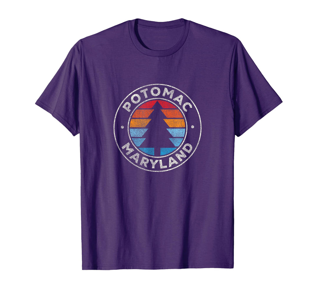 Potomac Maryland Md 70S T-Shirt - Casual Everyday Wear Unisex - T-Shirt, Sweatshirt, Hoodie