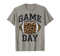 Womens Game Day Leopard Football Mom Game T-Shirt - Novelty Apparel Unisex - T-Shirt, Sweatshirt, Hoodie
