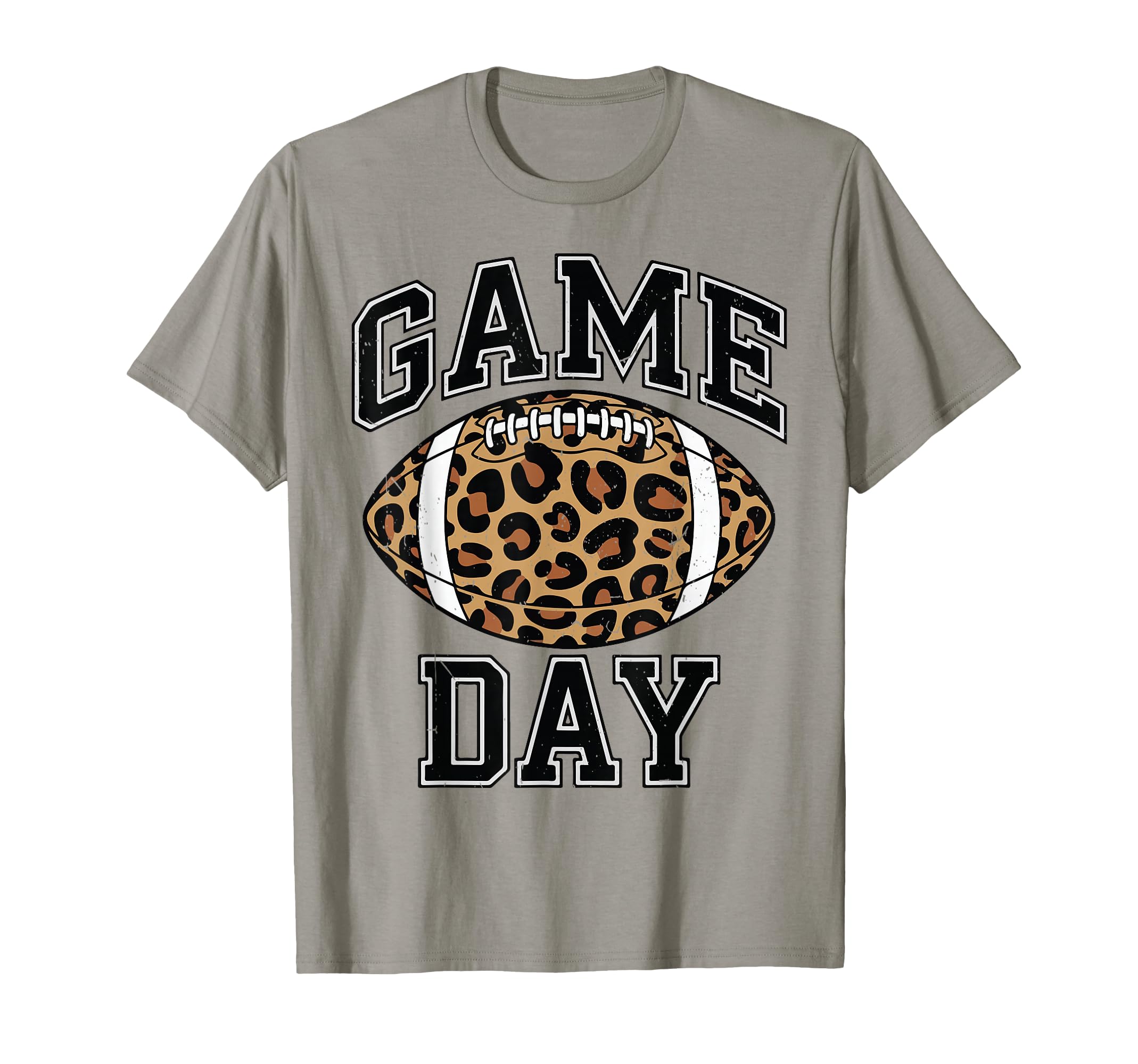 Womens Game Day Leopard Football Mom Game T-Shirt - Novelty Apparel Unisex - T-Shirt, Sweatshirt, Hoodie