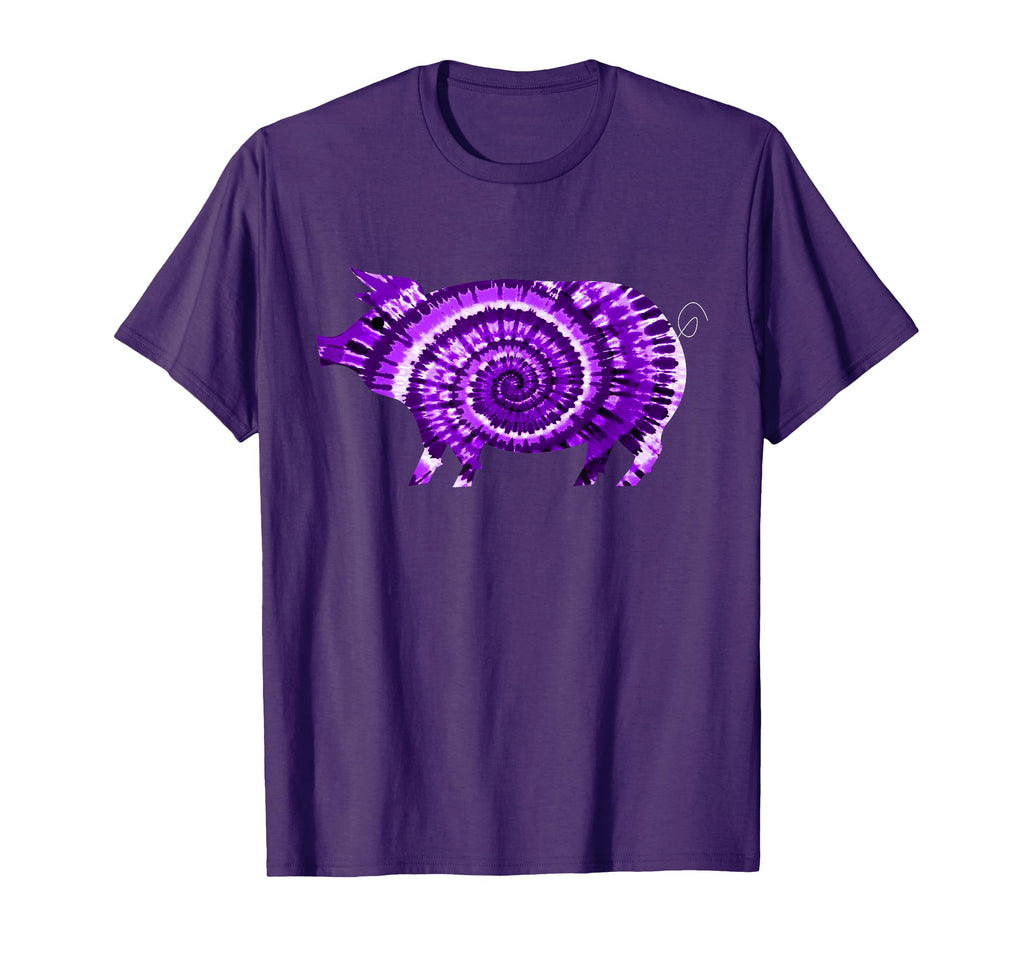 Purple Pig Tie Dye 60S 70S Hippie T-Shirt - Aesthetic Graphic Unisex - T-Shirt, Sweatshirt, Hoodie