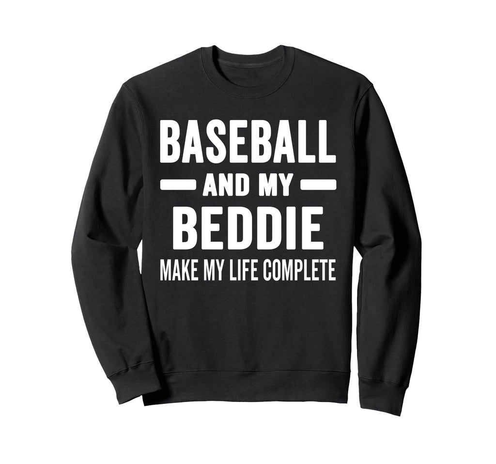 Baseball And My Beddie Mama Dog Sweatshirt - Minimalist Print Men Women - T-Shirt, Sweatshirt, Hoodie