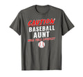 Baseball Aunt Caution Will Yell Loudly T-Shirt - Trendy Graphic Unisex - T-Shirt, Sweatshirt, Hoodie