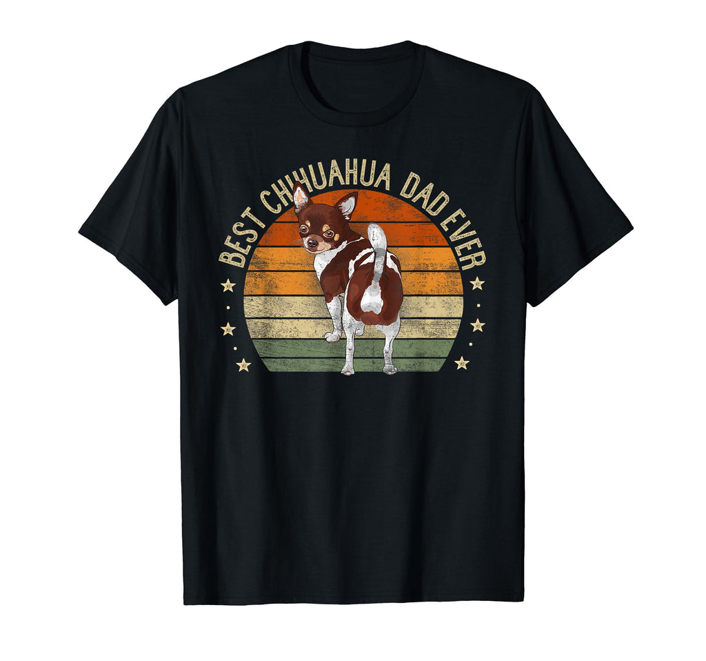 Best Chihuahua Dad Ever Sunset Chiwawa T-Shirt - Trendy Graphic Unisex - T-Shirt, Sweatshirt, Hoodie