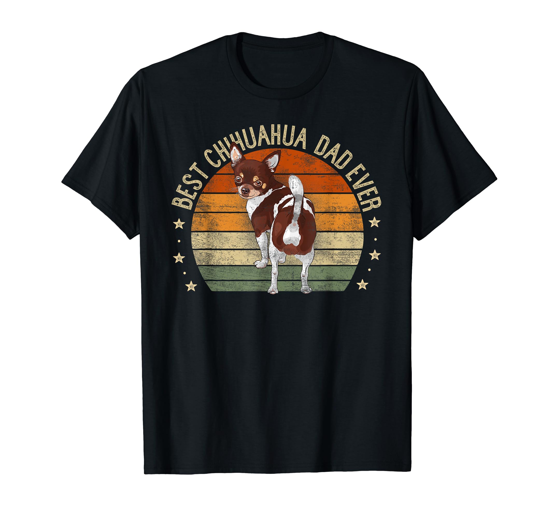 Best Chihuahua Dad Ever Sunset Chiwawa T-Shirt - Trendy Graphic Unisex - T-Shirt, Sweatshirt, Hoodie