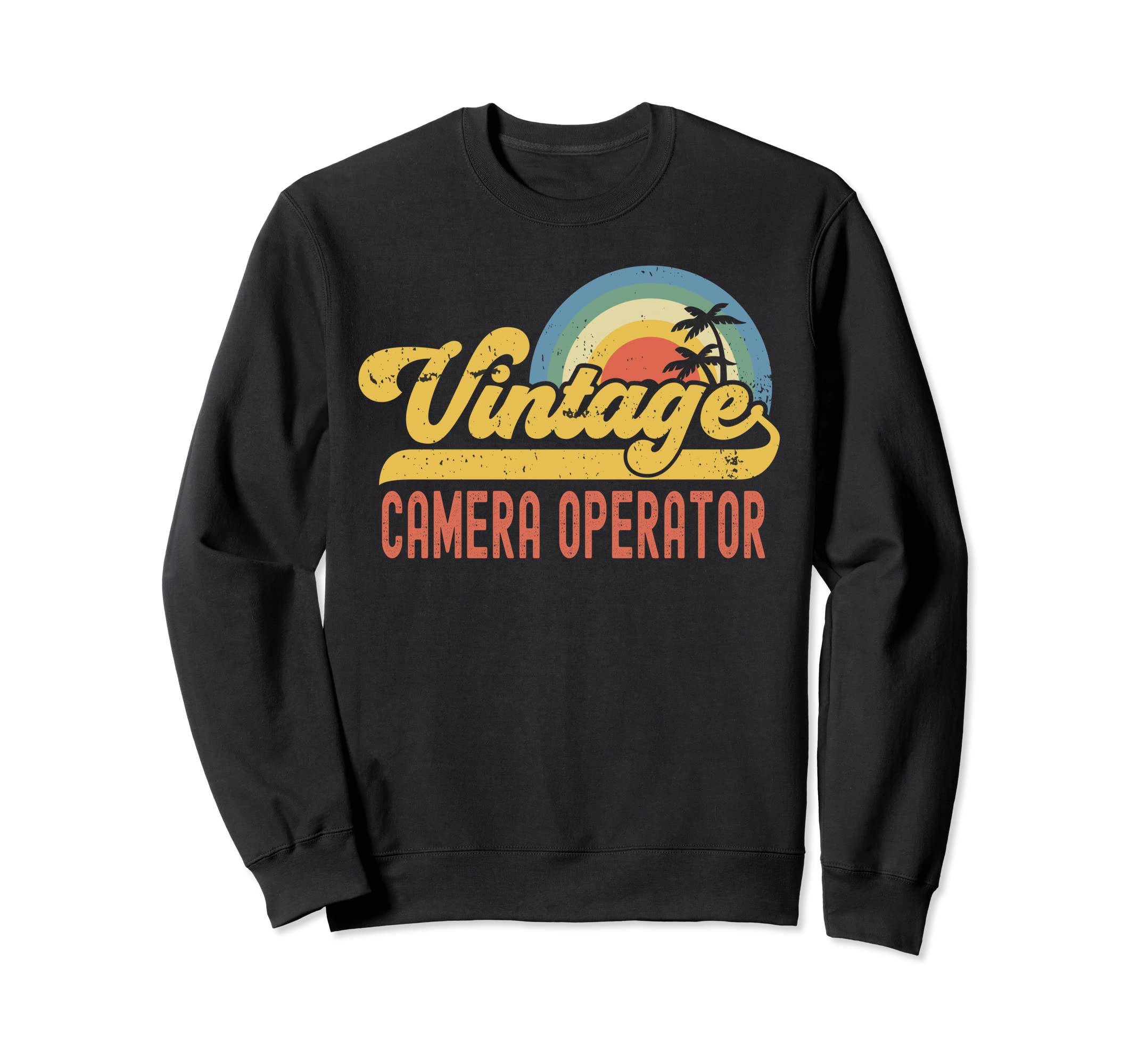 Camera Operator Sunset Profession Sweatshirt - Graphic Print for Adults - T-Shirt, Sweatshirt, Hoodie