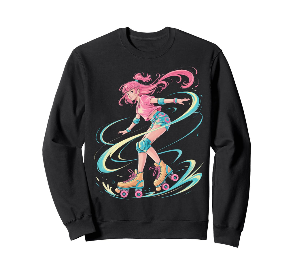 Japanese Anime Roller Skate Japan Sweatshirt - Novelty Apparel for Adults - T-Shirt, Sweatshirt, Hoodie