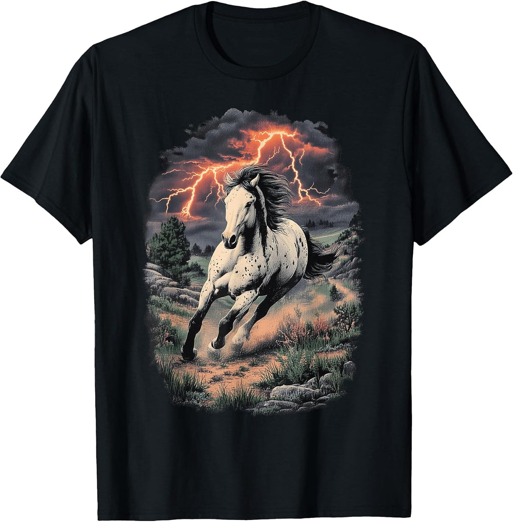 Horse Lover Vintage Riding Cowgirl Merch - Adult & Kids T-Shirts, Sweatshirts & Hoodies apparel design preview 1