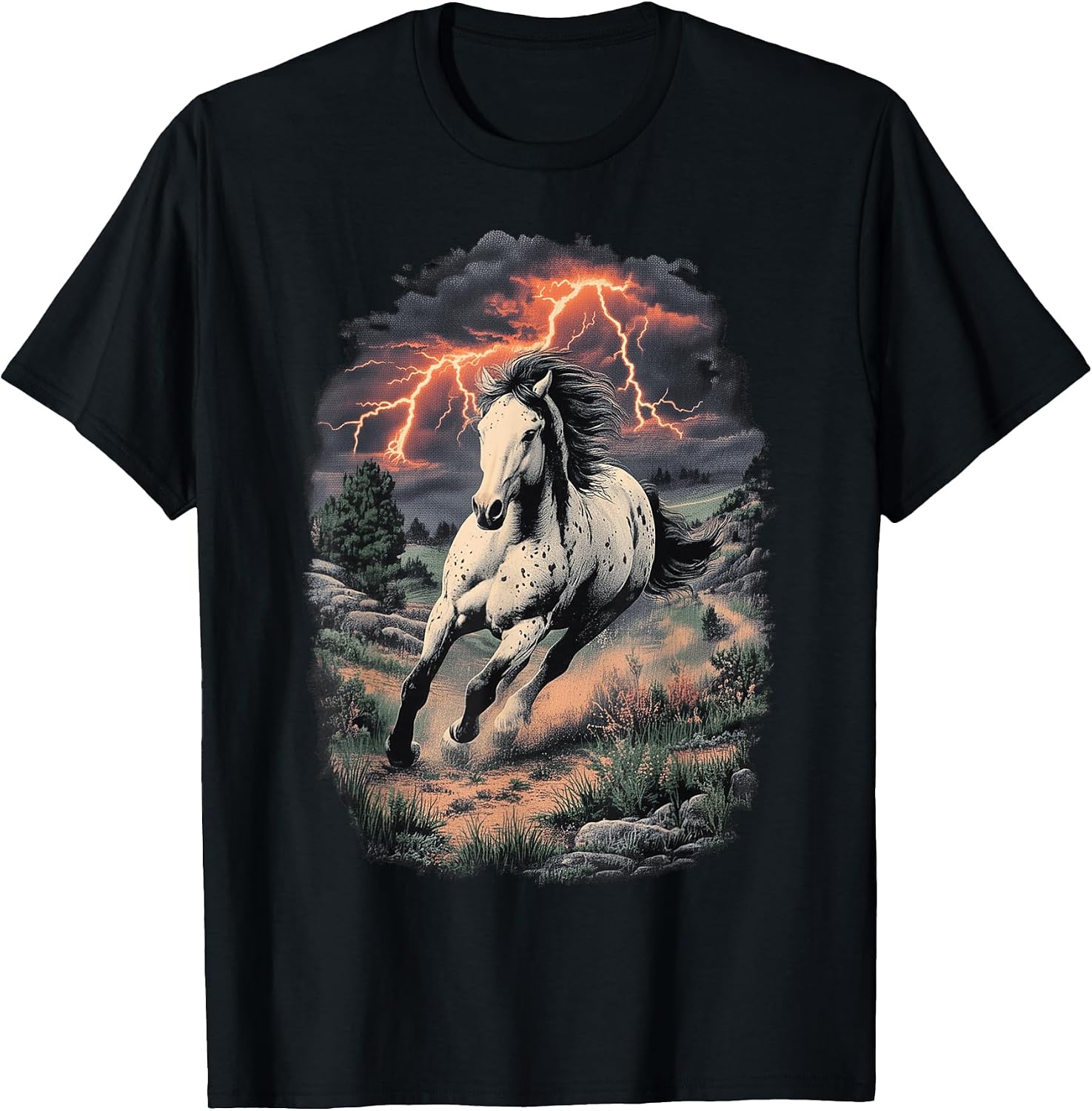 Horse Lover Vintage Riding Cowgirl Merch - Adult & Kids T-Shirts, Sweatshirts & Hoodies apparel design preview 1