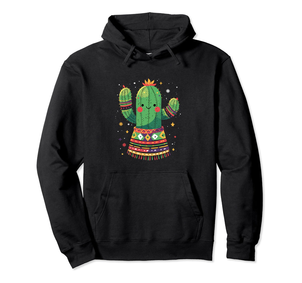 Cactus Serape Succulent Plant Cacti Hoodie - Fun Novelty Design for Adults - T-Shirt, Sweatshirt, Hoodie