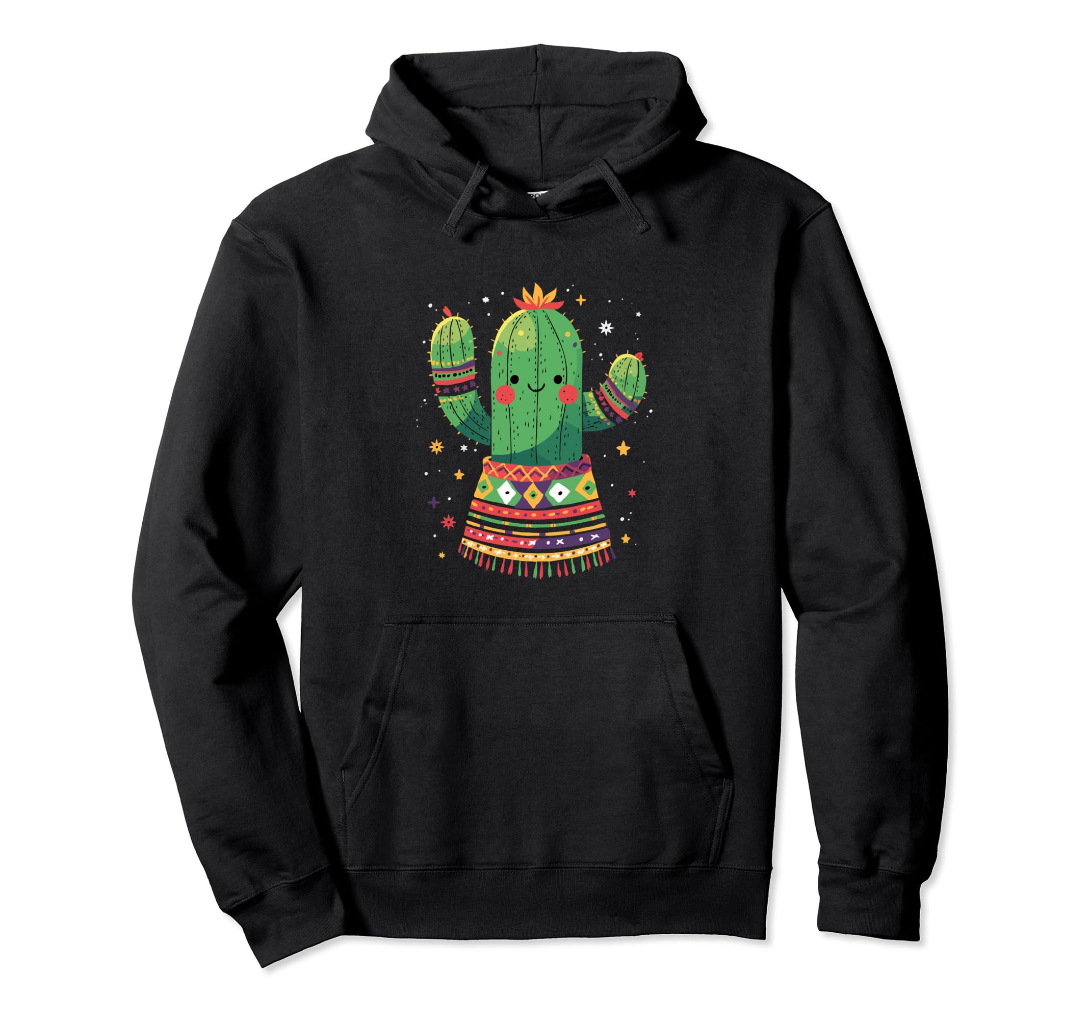 Cactus Serape Succulent Plant Cacti Hoodie - Fun Novelty Design for Adults - T-Shirt, Sweatshirt, Hoodie