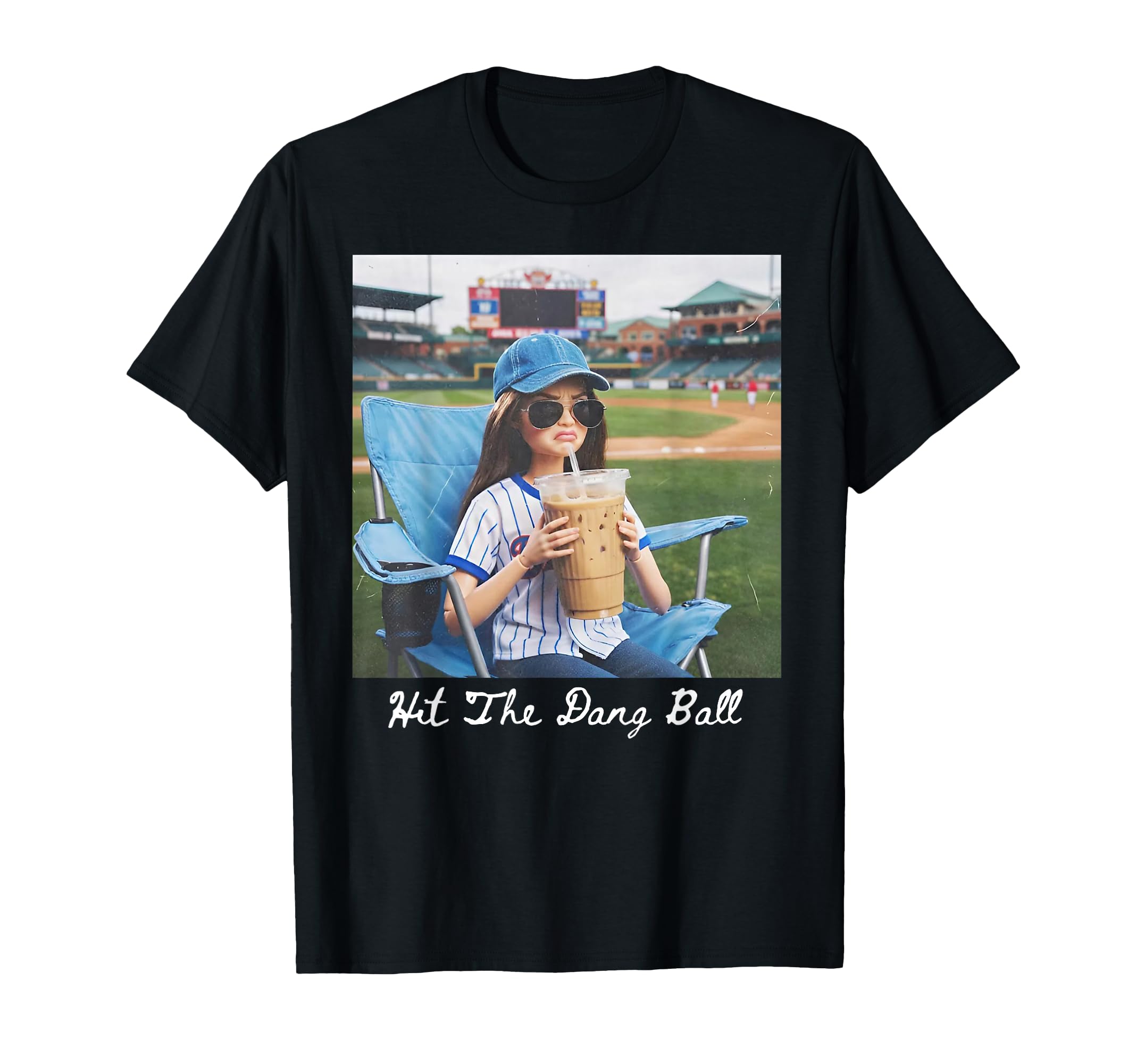 Hit Dang Ball Funny Ballfield T-Shirt - Novelty Apparel for Adults - T-Shirt, Sweatshirt, Hoodie