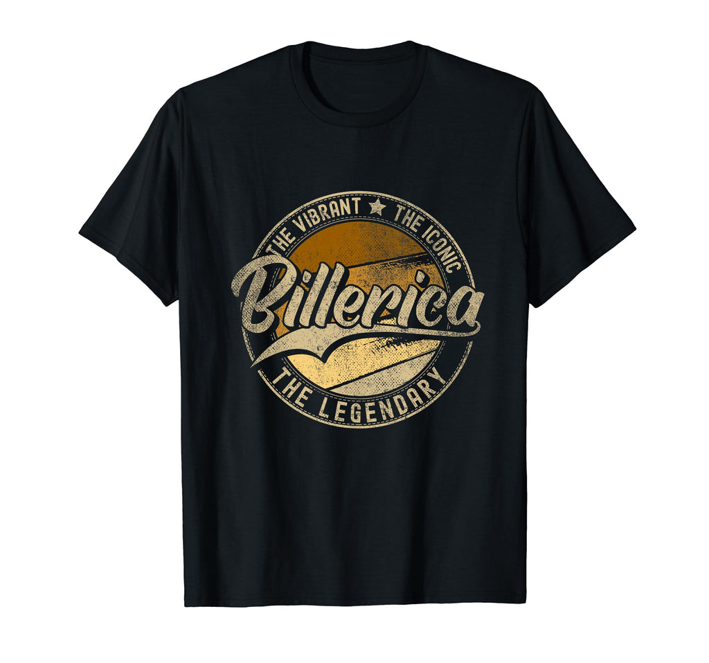 Billerica Ma Massachusetts Distressed T-Shirt - Custom Art Print Unisex - T-Shirt, Sweatshirt, Hoodie
