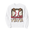 Baseball Yiayia Leopard Proud Ball Sweatshirt - Novelty Apparel Men Women - T-Shirt, Sweatshirt, Hoodie