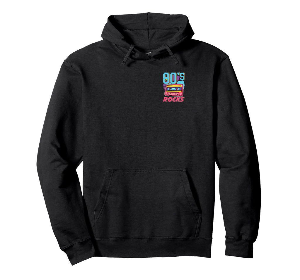 80S Rocks Cassette Tape Vibes Minimalist Hoodie - Minimalist Print Unisex - T-Shirt, Sweatshirt, Hoodie