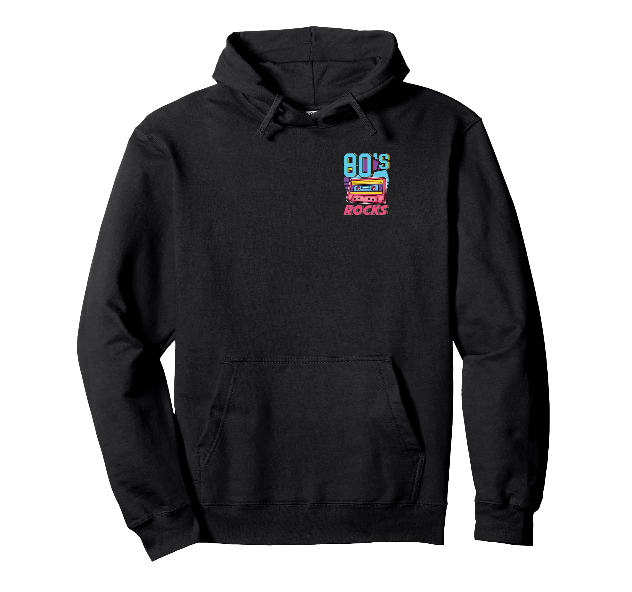 80S Rocks Cassette Tape Vibes Minimalist Hoodie - Minimalist Print Unisex - T-Shirt, Sweatshirt, Hoodie