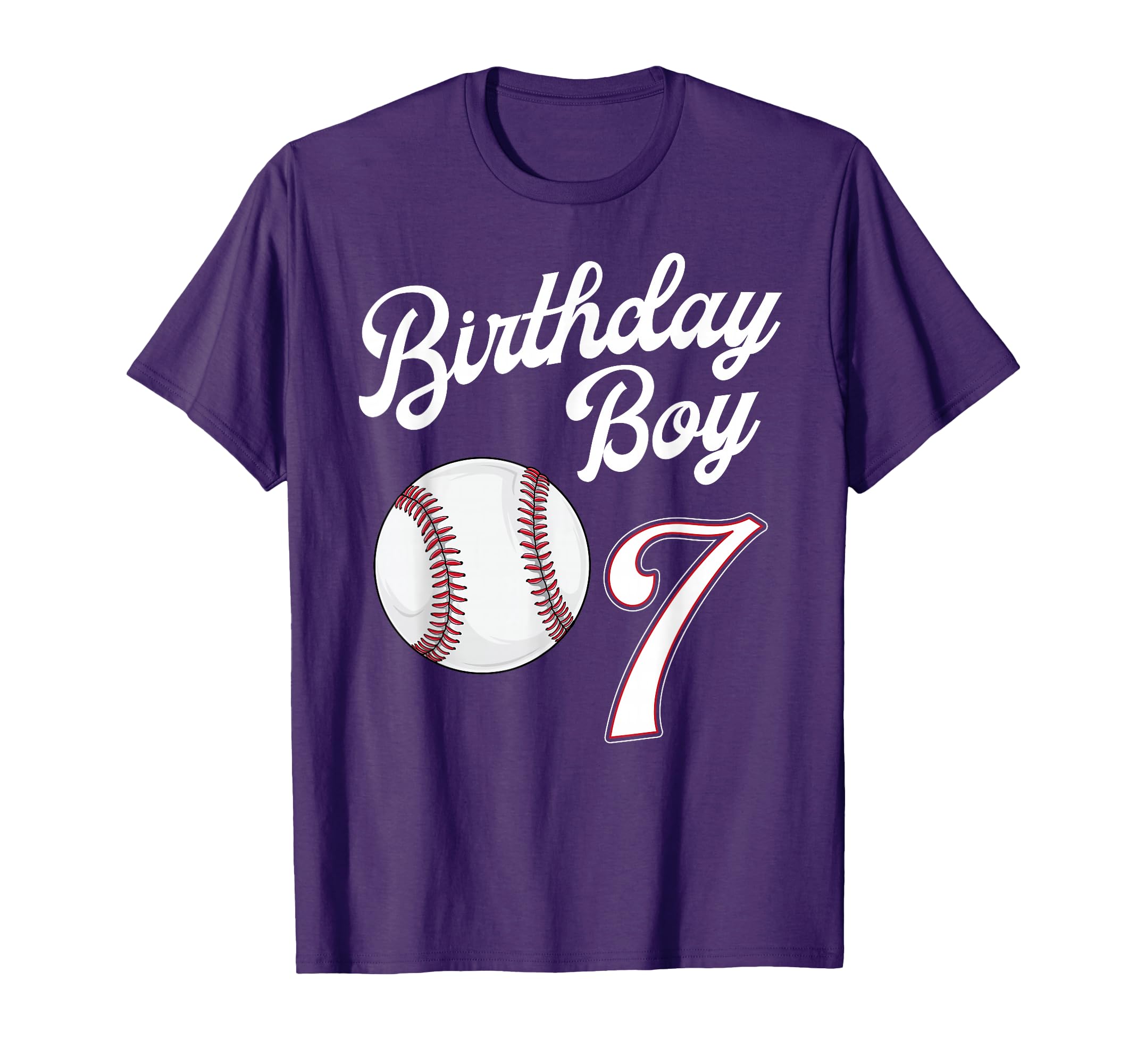 7 Years Old Baseball Themed 7Th Birthday T-Shirt - Novelty Apparel Unisex - T-Shirt, Sweatshirt, Hoodie