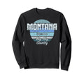 Distressed Montana Outdoors Sweatshirt - Fun Novelty Design Men Women - T-Shirt, Sweatshirt, Hoodie