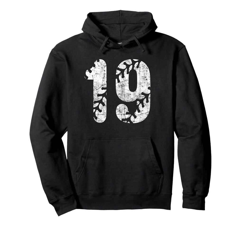 Baseball Softball Mom 19 Number 19 Hoodie - Custom Art Print for Adults - T-Shirt, Sweatshirt, Hoodie