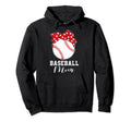 Baseball Mom Matching Family Hoodie - Casual Everyday Wear for Adults - T-Shirt, Sweatshirt, Hoodie