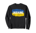 Ukrainian Flag Distressed Heritage Sweatshirt - Casual Everyday Wear Unisex - T-Shirt, Sweatshirt, Hoodie