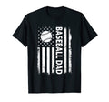 Baseball Dad Usa Flag Fathers Day T-Shirt - Fun Novelty Design Men Women - T-Shirt, Sweatshirt, Hoodie