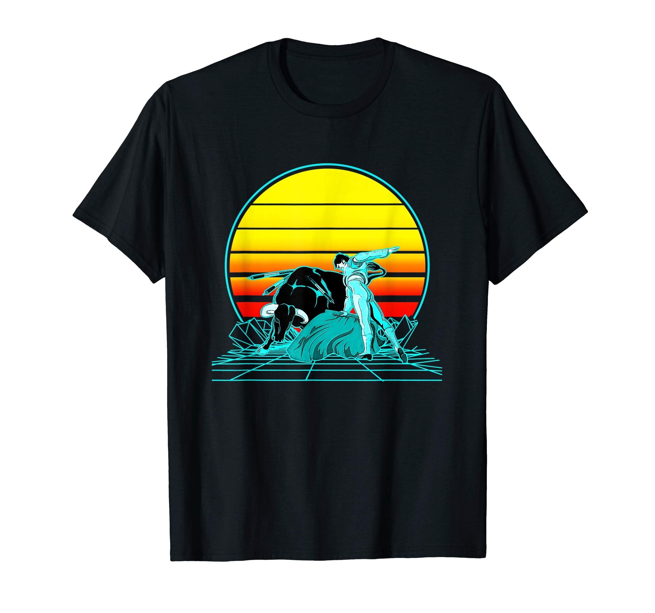 Sunset Bullfighting T-Shirt - Fun Novelty Design Unisex - T-Shirt, Sweatshirt, Hoodie