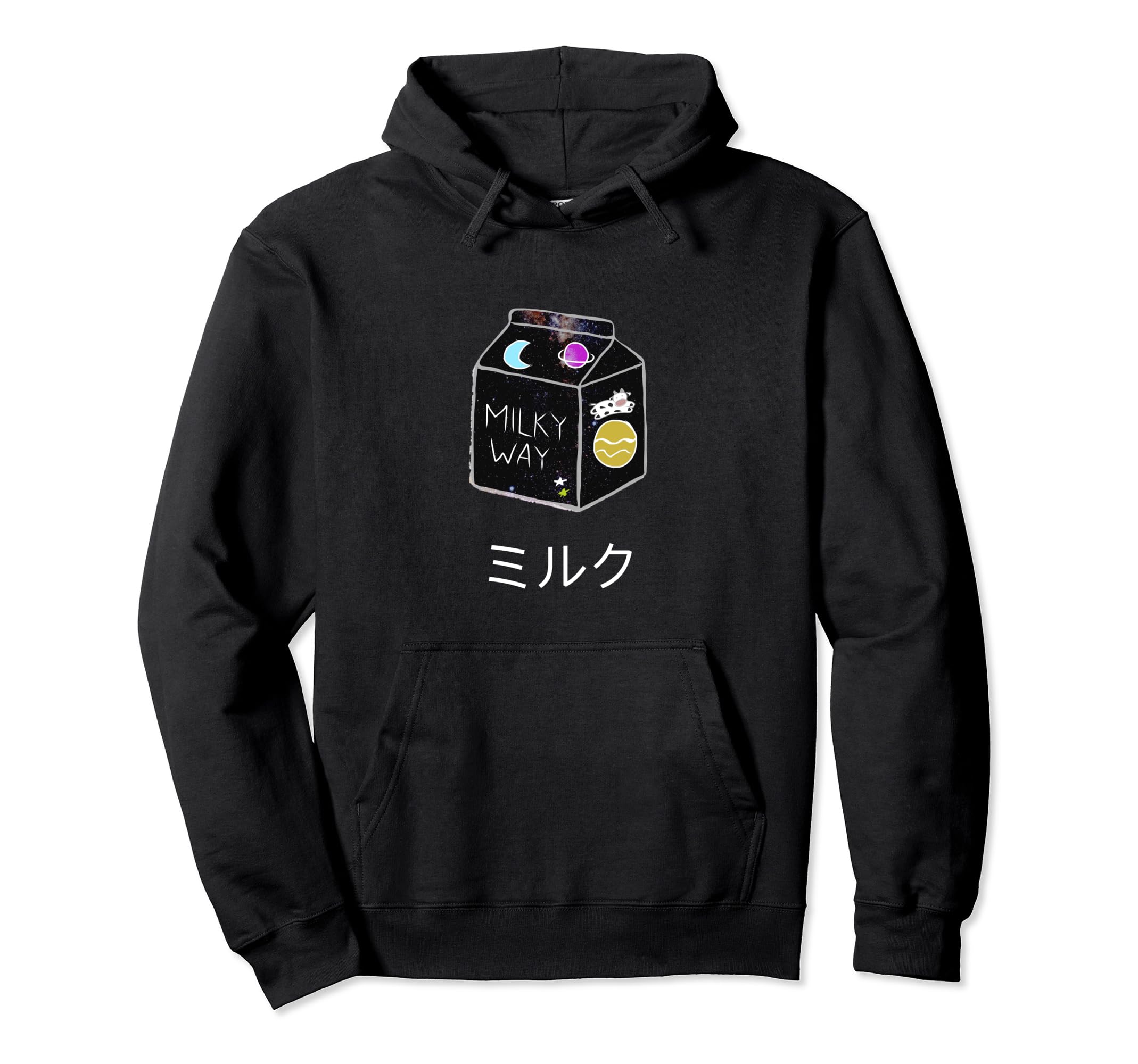 Anime Milk Cartoon Aesthetic Vaporwave Hoodie - Minimalist Print Men Women - T-Shirt, Sweatshirt, Hoodie