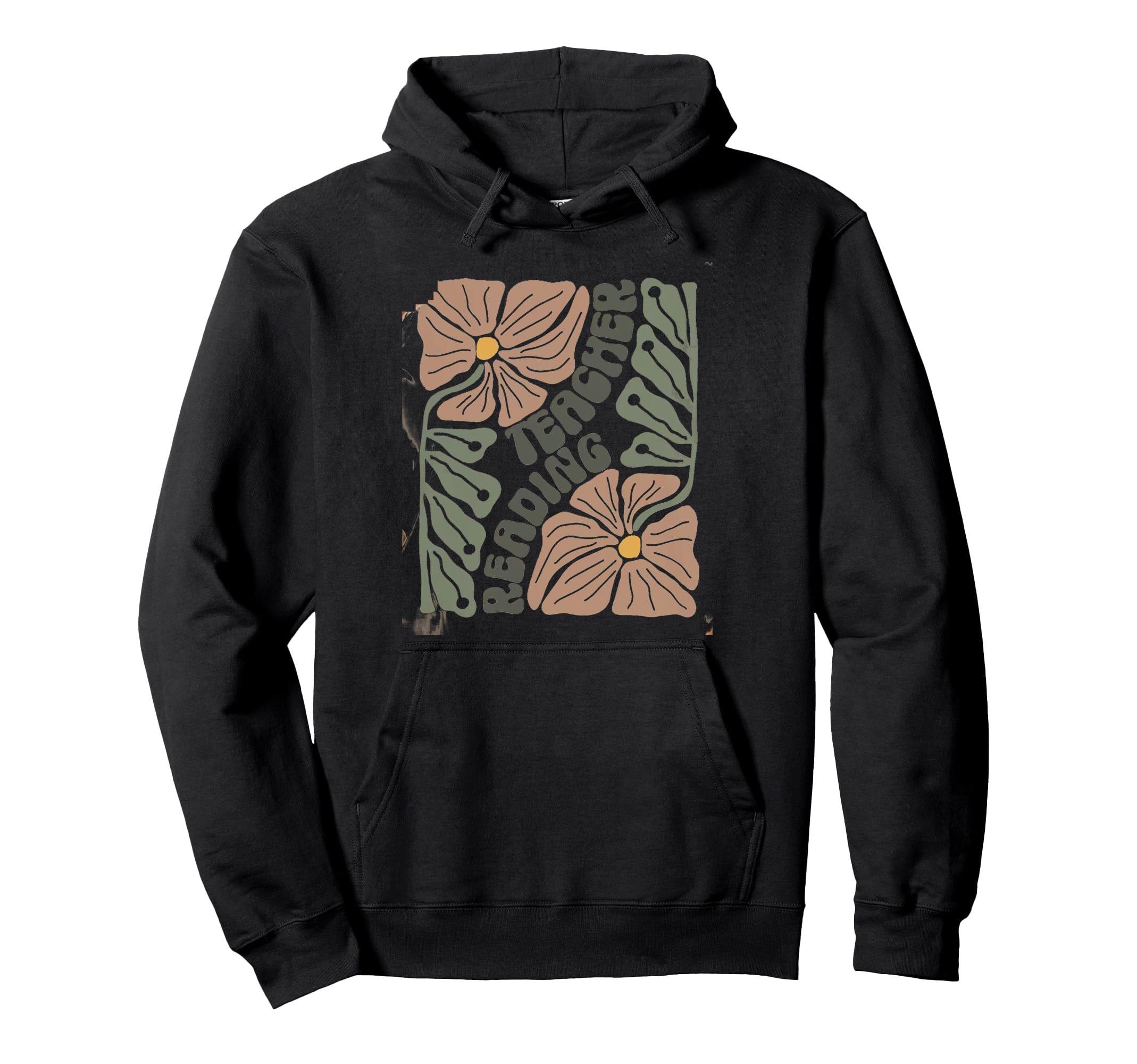 2Boho Floral Reading Teacher Reading Hoodie - Graphic Print Men Women - T-Shirt, Sweatshirt, Hoodie