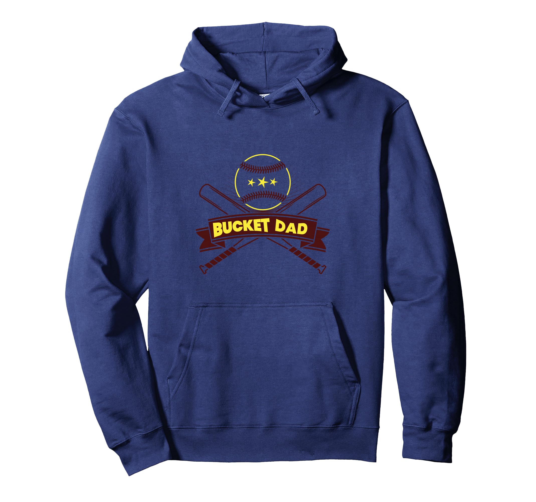 Bucket Dad Softball Dad Baseball Hoodie - Streetwear Style for Adults - T-Shirt, Sweatshirt, Hoodie