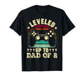 Leveled Up To Dad 2 Fathers Day New T-Shirt - Aesthetic Graphic Men Women - T-Shirt, Sweatshirt, Hoodie