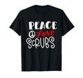 Nurse Doctor Peace Love Scrubs T-Shirt - Casual Everyday Wear for Adults - T-Shirt, Sweatshirt, Hoodie